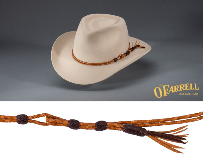 Double Brandy-Straw Hat Band