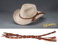 Jumbo 3 Tone Browns Hat Band